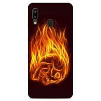 Lopard Samsung Galaxy A20 Uyumlu Kılıf FireX (50) Shockproof Kılıf İskelet Kafa