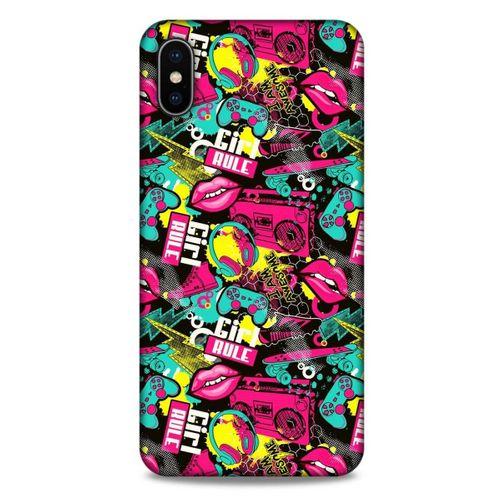 Graffitix (27) Desenli Silikon Kapak Apple iPhone XS Max Kılıf