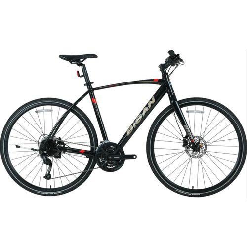 Bisan Trx8600 Deore 28 Jant Şehir Bisikleti Parlak Siyah-Kırmızı 50 cm