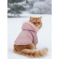 Pinky Pie Pembe Kedi Montu Kışlık Ceket