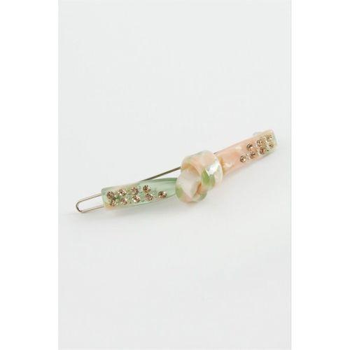 Düğüm Taşlı Klipsli Toka