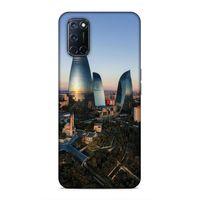 Oppo A92 Uyumlu Kılıf Azarbaijan (32) Soft Silikon Kılıf Azerbaycan Kuleleri