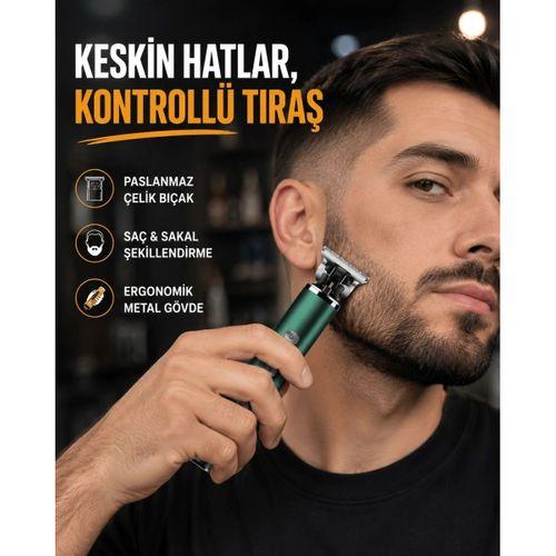 Şarjlı Erkek Tıraş Makinesi – 180 Dakika Pil Ömrü, 2.5 Saat Hızlı Şarj, Usb Ve Powerbank Uyumlu