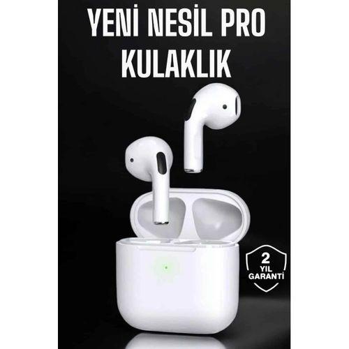 Beyaz Yeni Nesil Pro Bluetooth Kulaklık Yüksek Ses Kaliteli Anc Özelliği