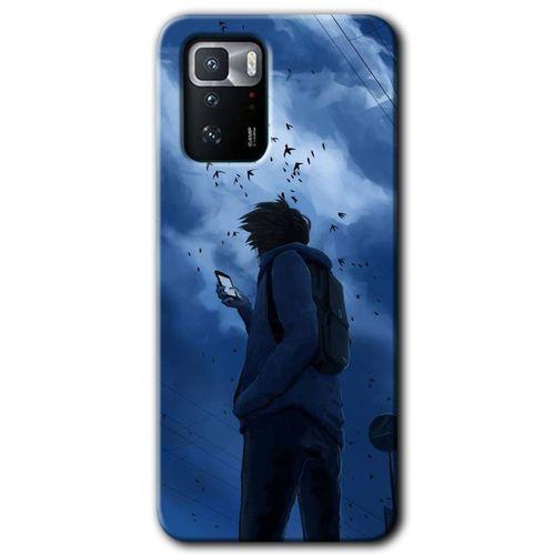 Poco x3 GT Kılıf HD Desen Baskılı Arka Kapak + Temperli Cam - Sonbahar Yalnızlığı