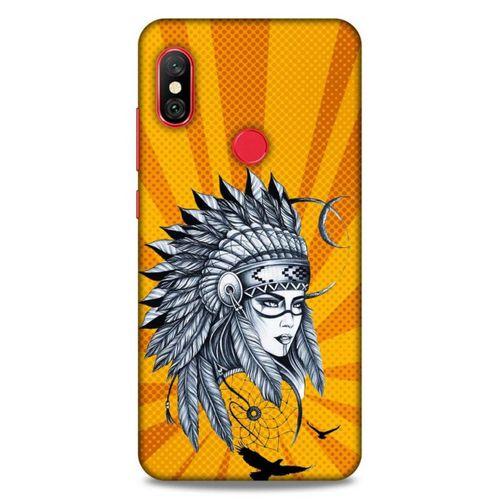 Lopard Xiaomi Mi A2 Lite Uyumlu Kılıf Tattoo's (45) Liquid Air Kılıf Kızılderili Dövmesi