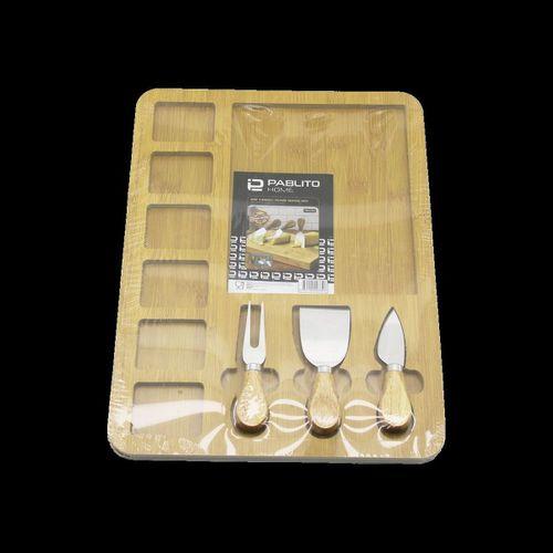 Kahvaltı Peynir Sunum Panosu MDF 6+1 Bölmeli
