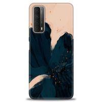 Huawei P Smart 2021 Kılıf HD Baskılı Kılıf - Renk Bulutu + Tam Ekran Koruyucu