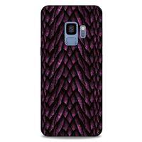 Samsung Galaxy S9 Kılıf Dragons (7) Telefon Kılıfı Ejderha Skin Bordo