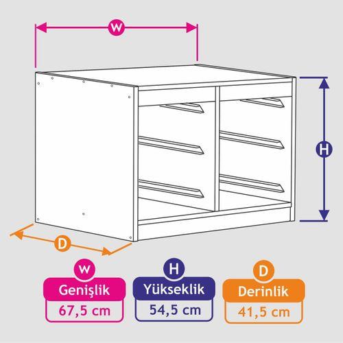 Hediyelik Oyuncak Dolabı Trofast Eşya Saklama Düzenleme Ünitesi