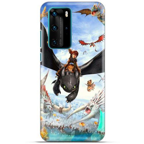 Huawei P40 Pro Kılıf Dragons (32) Soft Silikon Kılıf Ejderhanı Nasıl Eğitirsin