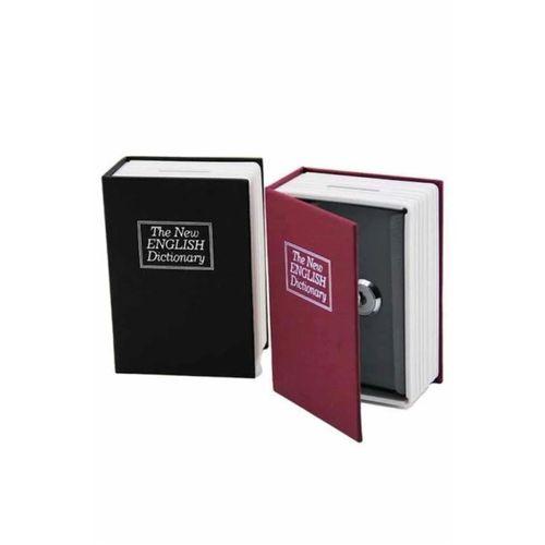Kitap Görünümlü Gizli Kasa Büyük Boy Anahtarlı Kilitli Para Kasası