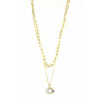 Çoklu Ay Yıldız Kolye - Altın