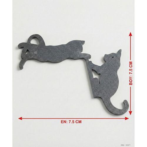 İki Kedi Figürlü Anahtar Priz Dekoru