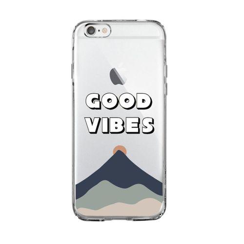 iPhone 6 Good Vibes Premium Şeffaf Silikon Kılıf