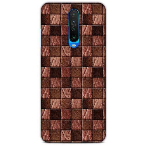 Xiaomi Redmi K30 Kılıf Patchwork (4) Koruma Kılıfı Açık Kahverengi