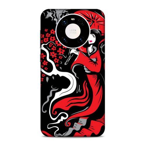 Lopard Huawei Mate 40 Pro Uyumlu Kılıf Soyut Sanat (11) Baskılı Tam Koruma