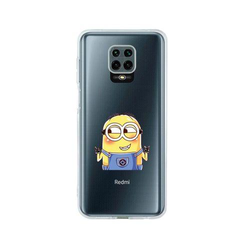 Redmi Note 9 Pro Minions Desenli Premium Şeffaf Silikon Kılıf