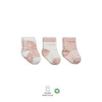 Bistyle Bistyle 3'Lü Penye Cute Stars Soket Çorap BS10115 Pembe