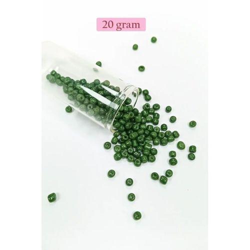 Dökme Cam Kum Boncuk Büyük Boy (6/0) 4 mm - 4 Renk - Toplam 80 Gram - BNC408