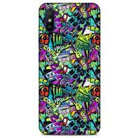 Graffitix (1) Desenli Silikon Kapak Xiaomi Redmi 9A Kılıf