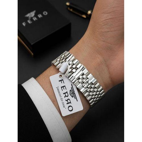 Ferro Premium İtalian Desing Çelik Kordon Nişan Ve Damat Saati 3 Atm Erkek Kol Saati EFM40136-B1