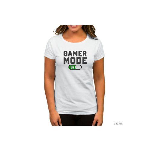 Gamer Mode On Beyaz Kadın Tişört