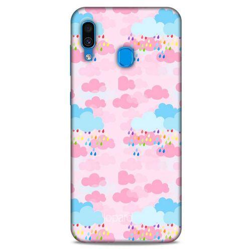 Samsung Galaxy A30 Kılıf Pastel Renkler (49) Ultra Silikon Kılıf Şeker Pembe Mavi