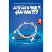 Type-c Ligtning 30w İos Şarj Kablosu Hızlı Şarj Kablosu