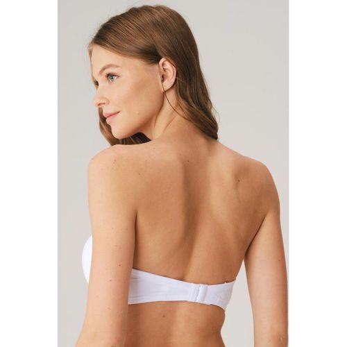 Balenli Desteksiz Dolgusuz Askısız Straplez Yumuşak Süngerli Günlük Klasik T-shirt Sütyeni