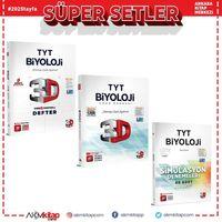 3D Yayınları TYT Biyoloji Video Destekli Defter Soru Bankası ve Deneme Seti 3 Kitap