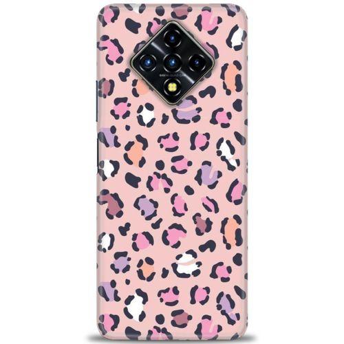 Infinix Zero 8 Kılıf HD Baskılı Kılıf - Pembe Leopar + Tam Ekran Koruyucu