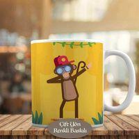 Dabbing Yapan Maymun Kupa Bardak Hediyelik- 23-2147850937