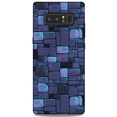 Samsung Galaxy Note 8 Kılıf Baskılı Özel Seri Taşlı (12) Koruyucu Silikon