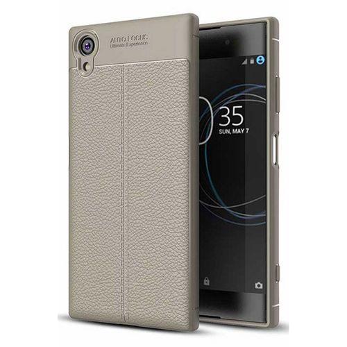 Sony Xperia XA1 PLUS Uyumlu Kılıf Koruyucu Esnek TPU Silikon Gri zns