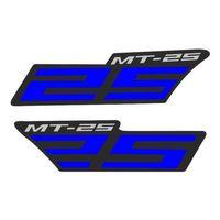 YAMAHA Yamaha Mt-25 Uyumlu Mavi Yan Stıcker Set