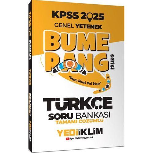 2025 KPSS Genel Yetenek Bumerang Türkçe Tamamı Çözümlü Soru Bankası Yediiklim Yayınları