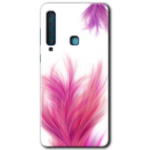 Potkal Hediye Fabrikası Samsung Galaxy A9 2018 Kılıf HD Desen Baskılı Arka Kapak - Pembe Tüy