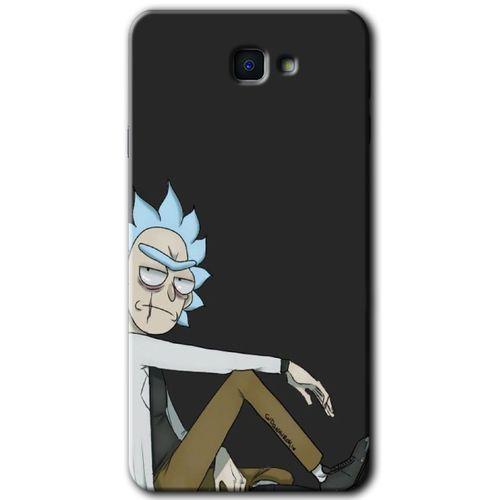Galaxy J7 Prime 2 Kılıf HD Desen Baskılı Arka Kapak - Rick + Kırılmaz Cam