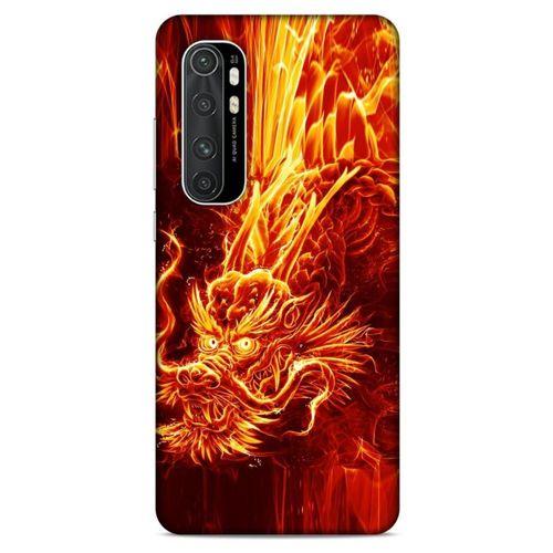 Xiaomi Mi Note 10 Lite Kılıf Dragons (12) Koruyucu Silikon Ateş Ejderhası