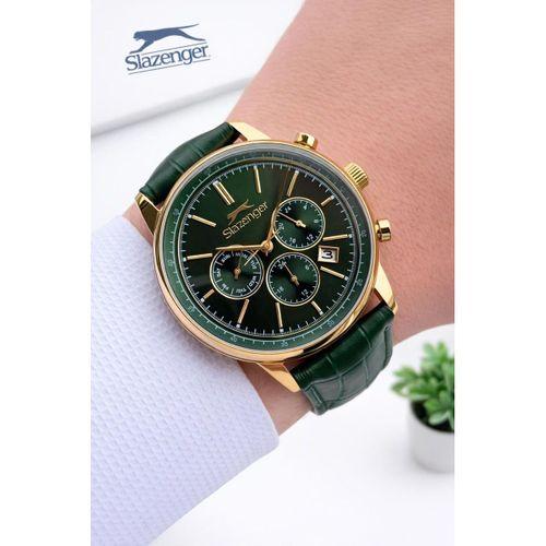 Slazenger Deri Kordon İç Fonksiyonları Aktif 10 Atm Suya Dayanıklı Erkek Kol Saati ESL.9.2539.03