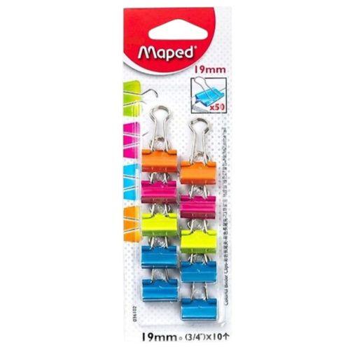 MAPED 19 mm RENKLİ KISKAÇ (10'lu Paket)