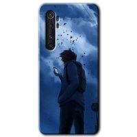 MRCİLETİSİM Xiaomi Mi Note 10 Lite Kılıf HD Desen Baskılı Arka Kapak + Temperli Cam - Sonbahar Yalnızlığı