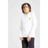 Papağan Kuş Budgerigar Scarlet Baskılı Unisex Çocuk Kapüşonlu Beyaz Sweatshirt