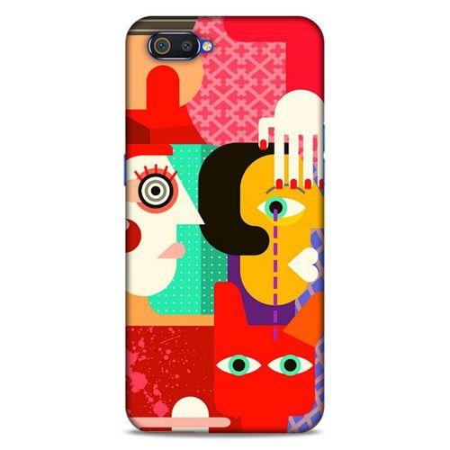 Lopard Oppo Realme C2 Uyumlu Kılıf Soyut Sanat (15) Baskılı Antişok Kılıf