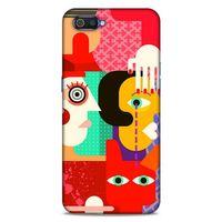 Lopard Oppo Realme C2 Uyumlu Kılıf Soyut Sanat (15) Baskılı Antişok Kılıf