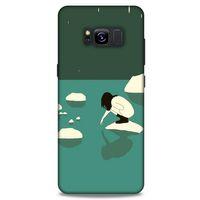 Samsung Galaxy S8 Kılıf Depresyon (8) Baskılı Kılıf Siyah Kahverengi