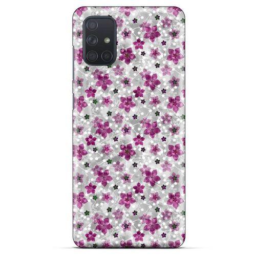 Samsung Galaxy M51 Uyumlu Kılıf Pembe Delisi (6) Silikon Kılıf Çiçek