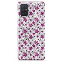 Samsung Galaxy M51 Uyumlu Kılıf Pembe Delisi (6) Silikon Kılıf Çiçek