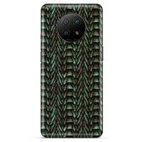 Xiaomi Redmi Note 9T Kılıf Dragons (9) Kılıf Ejderha Cilt Açık Yeşil